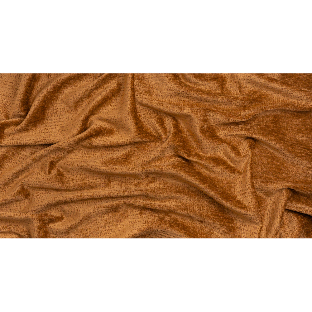 Textured Upholstery Chenille - Pumpkin - Odie Collection Full