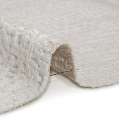 Textured Upholstery Chenille - White Hot - Odie Collection Detail