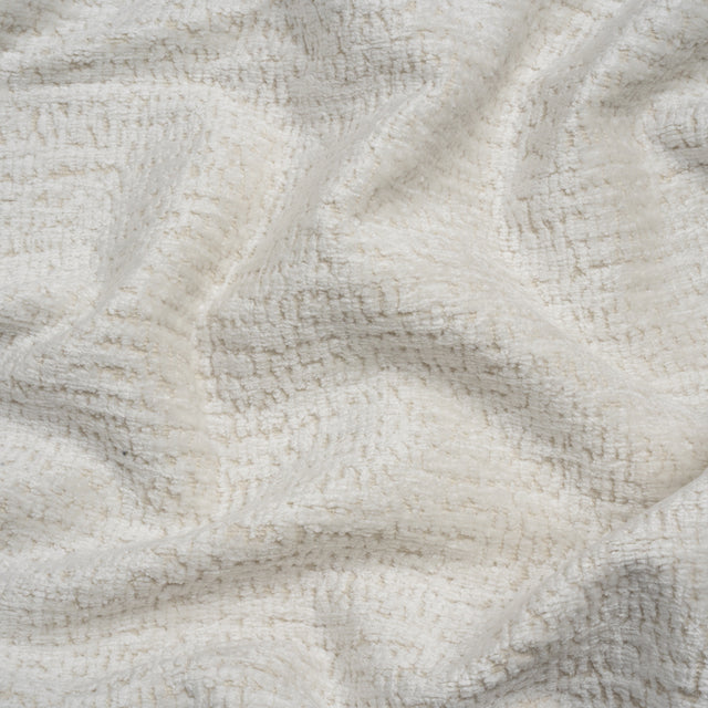 Textured Upholstery Chenille - White Hot - Odie Collection