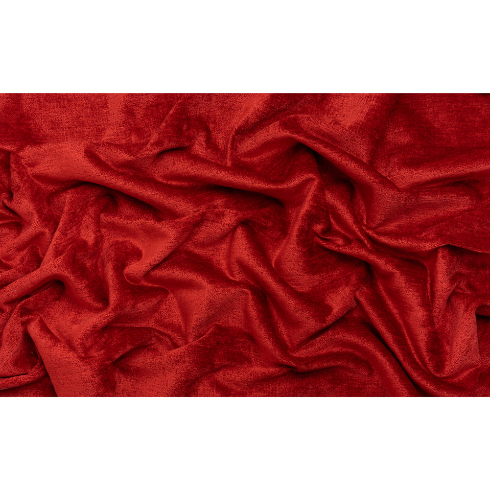 Upholstery Chenille - Red It Monotone Abstract - Timbrell Collection Full