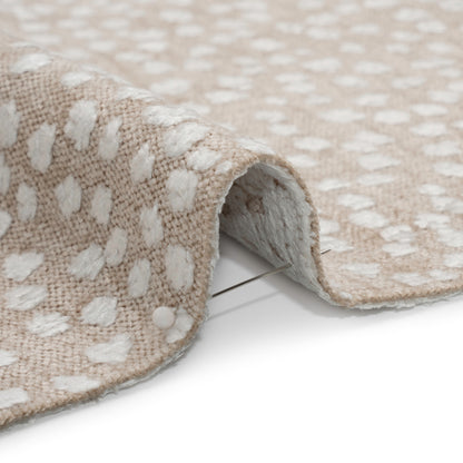 Upholstery Chenille - Beige Spotted - Piperhill Collection Detail