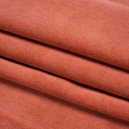 Cotton and Polyester Upholstery Velvet - Fire - Banton Collection Folded