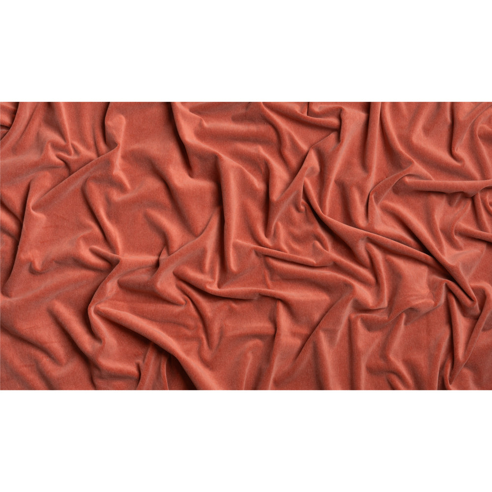Cotton and Polyester Upholstery Velvet - Fire - Banton Collection Full