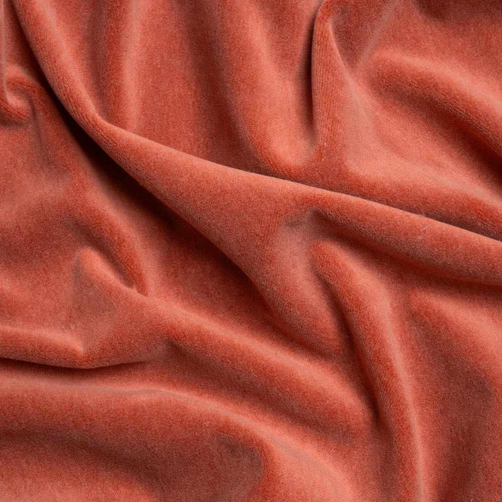 Cotton and Polyester Upholstery Velvet - Fire - Banton Collection