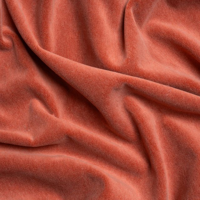Cotton and Polyester Upholstery Velvet - Fire - Banton Collection