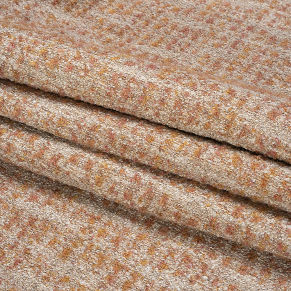 Tweedy Upholstery Boucle - Cameo - Torlea Collection Folded