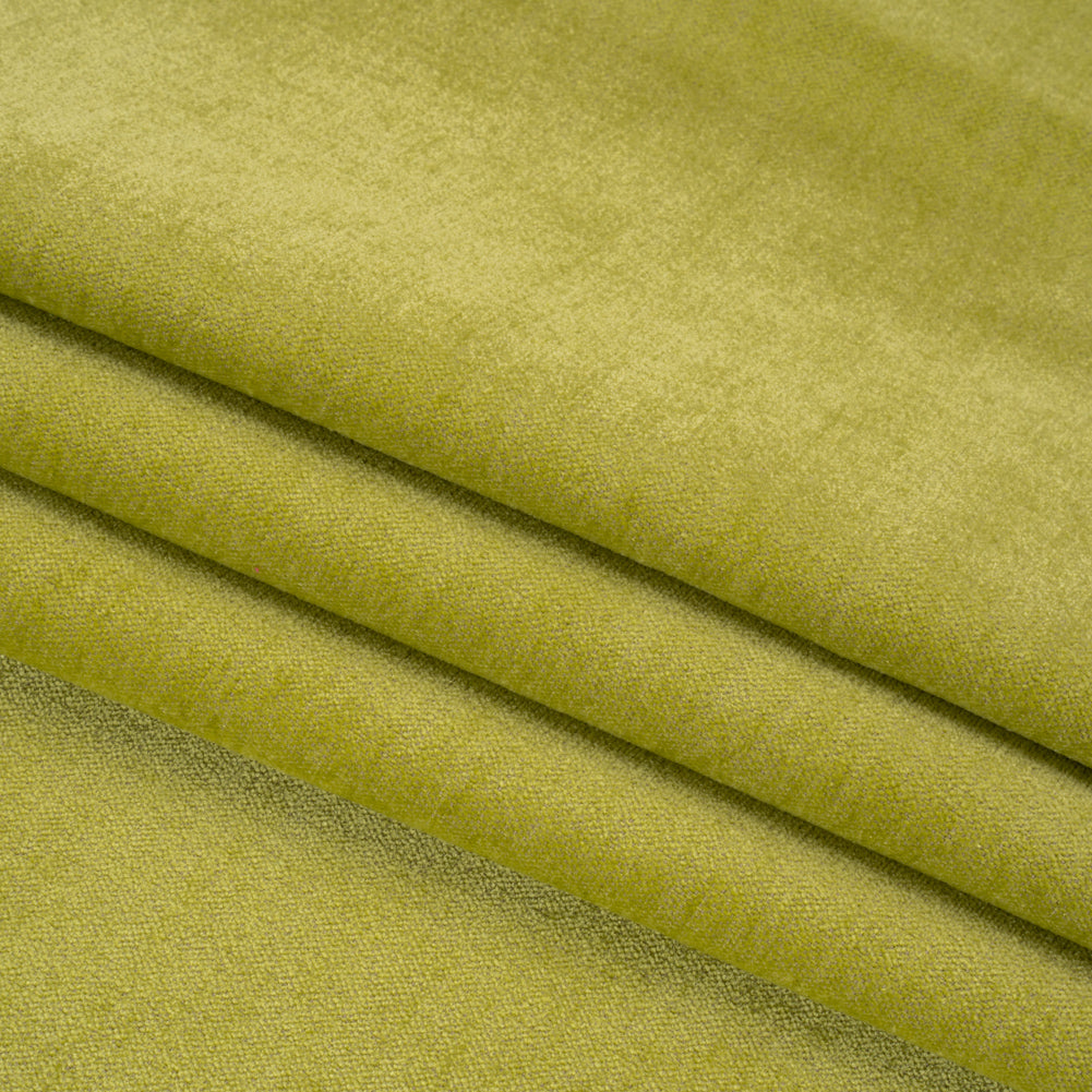 Upholstery Chenille with Latex Backing - Apple - Tonnet Collection Folded