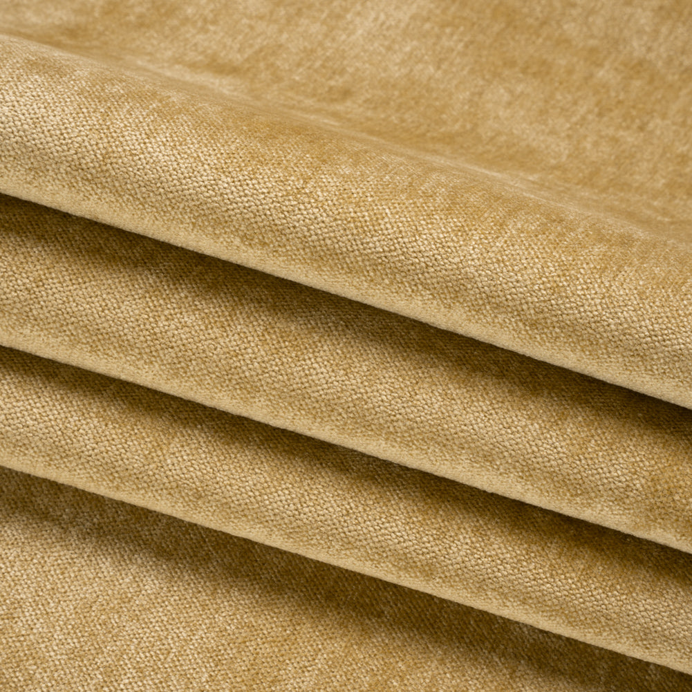 Upholstery Chenille with Latex Backing - Cornsilk - Tonnet Collection Folded