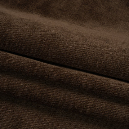 Upholstery Chenille with Latex Backing - Espresso - Tonnet Collection Folded
