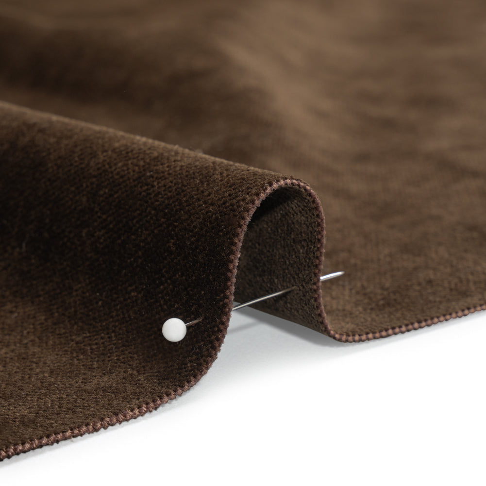 Upholstery Chenille with Latex Backing - Espresso - Tonnet Collection Detail