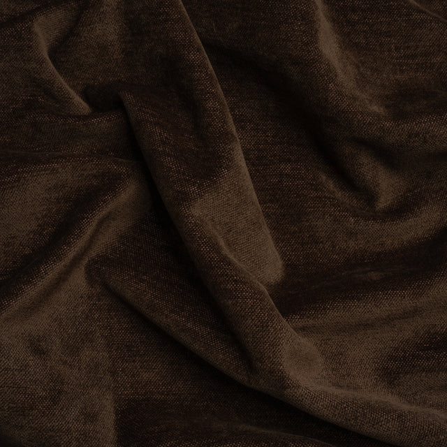 Upholstery Chenille with Latex Backing - Espresso - Tonnet Collection