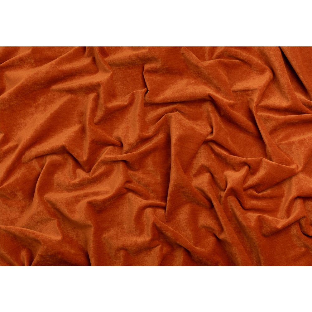 Upholstery Chenille with Latex Backing - Tangerine - Tonnet Collection Full
