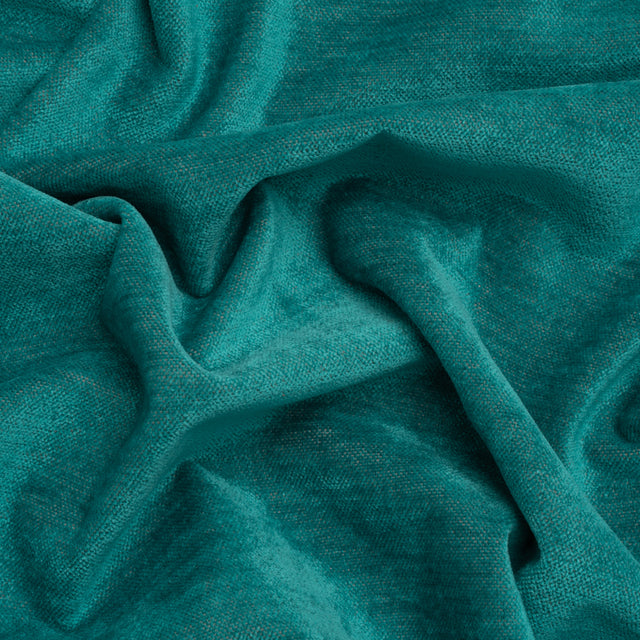 Upholstery Chenille with Latex Backing - Turquoise - Tonnet Collection