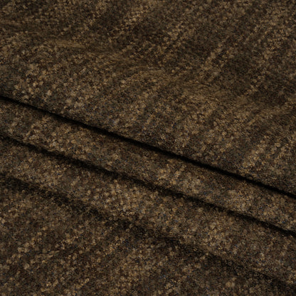 Tweed Upholstery Boucle with Latex Backing - Walnut - Algrove Collection Folded