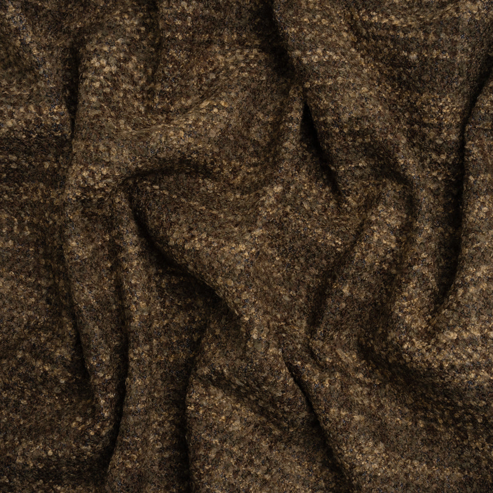 Tweed Upholstery Boucle with Latex Backing - Walnut - Algrove Collection