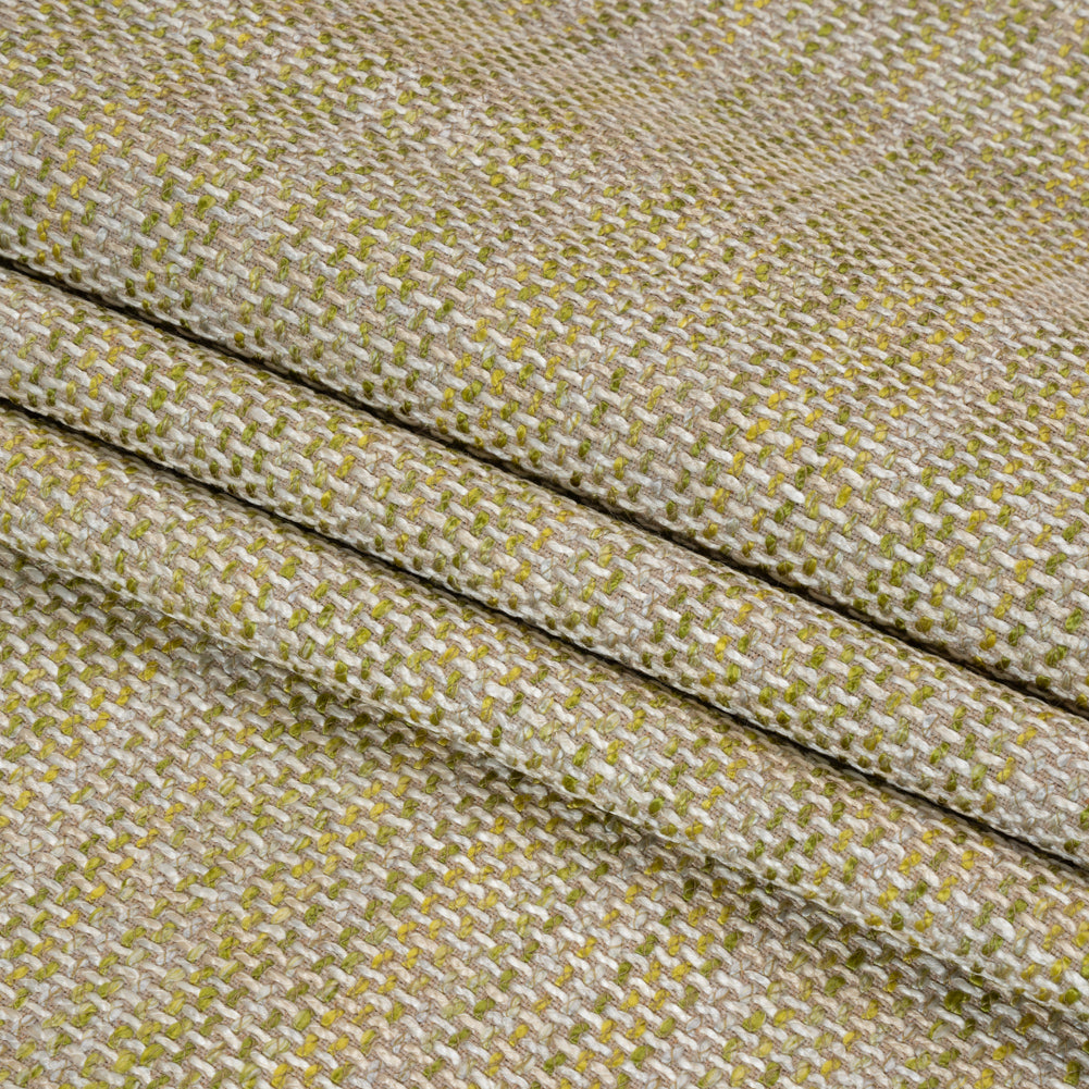 Vernon Grass Upholstery Tweed Folded
