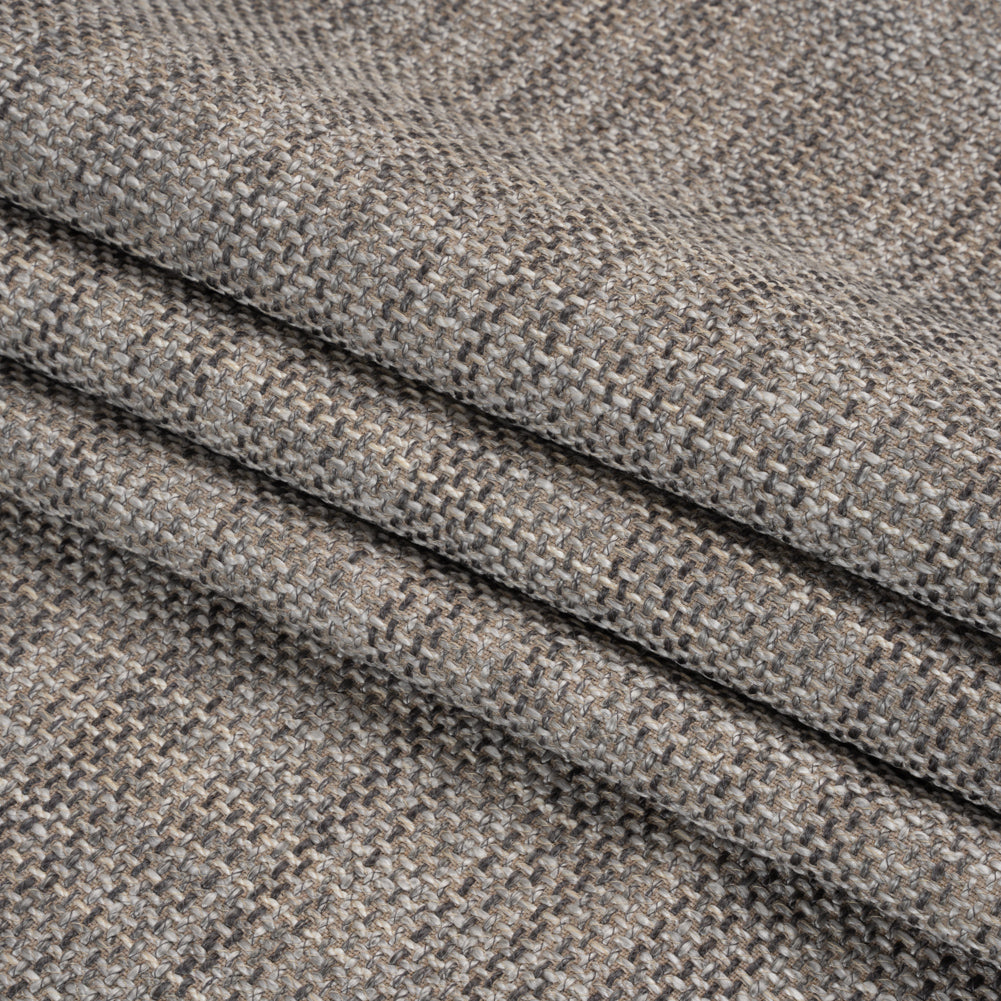 Vernon Silver Upholstery Tweed Folded
