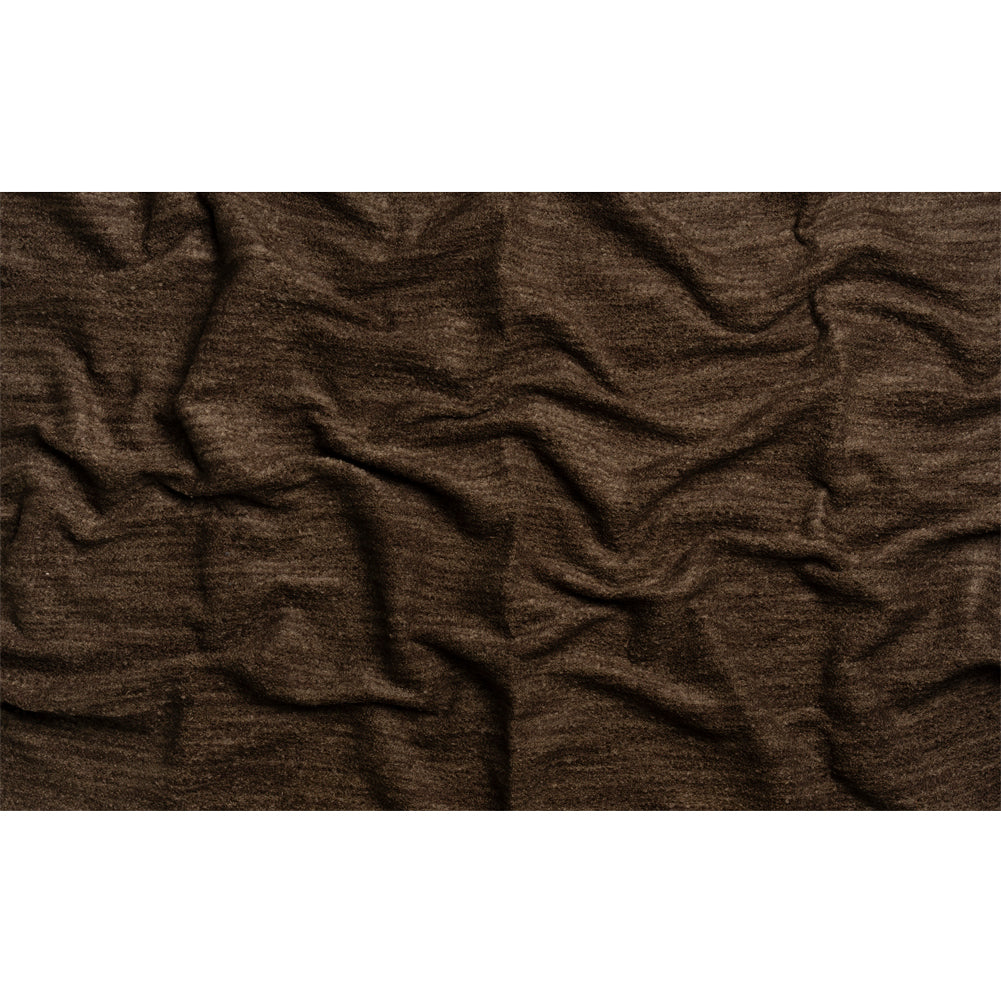 Plush Upholstery Boucle - Chocolate Striated - Avenir Collection Full