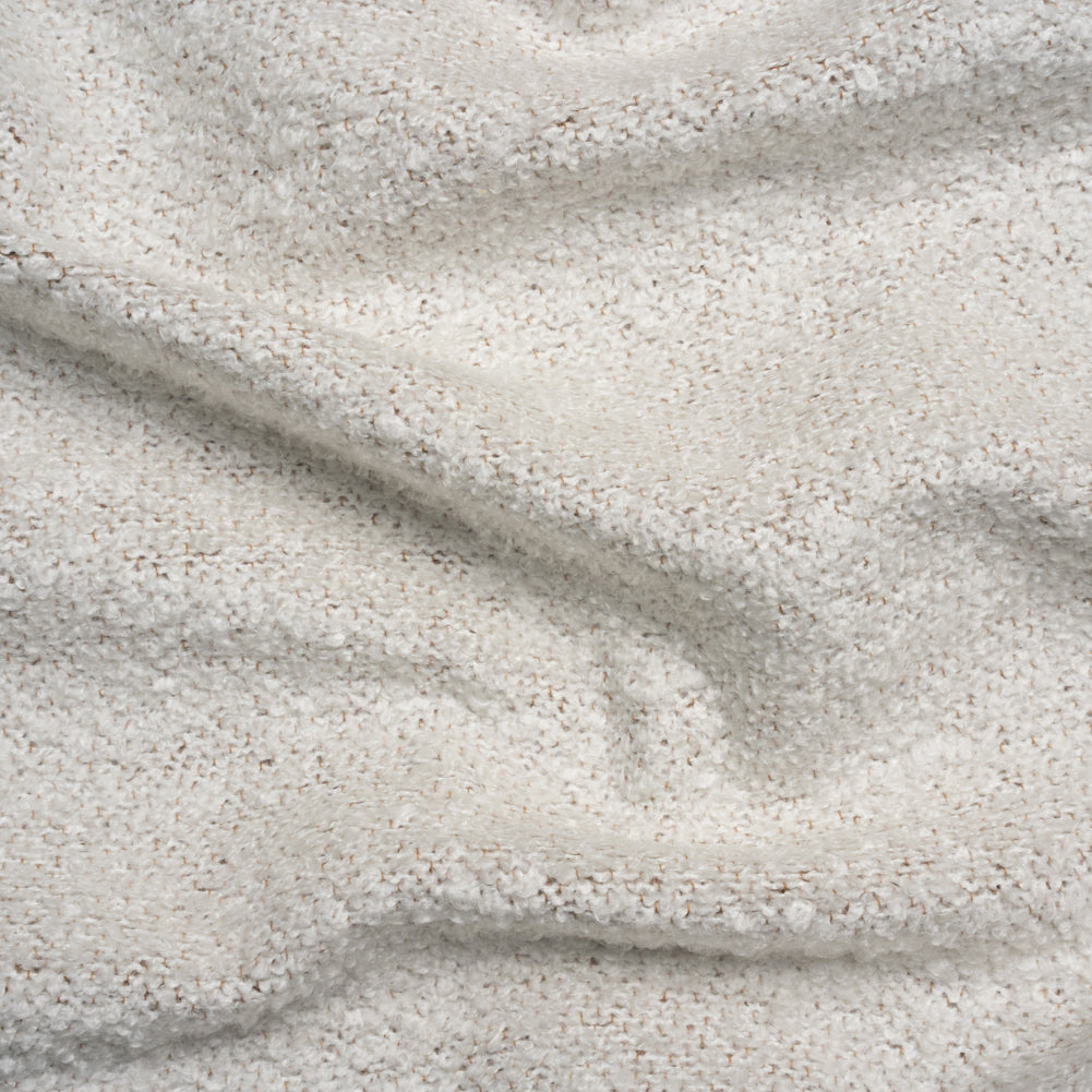 Plush Upholstery Boucle - Snow Striated - Avenir Collection