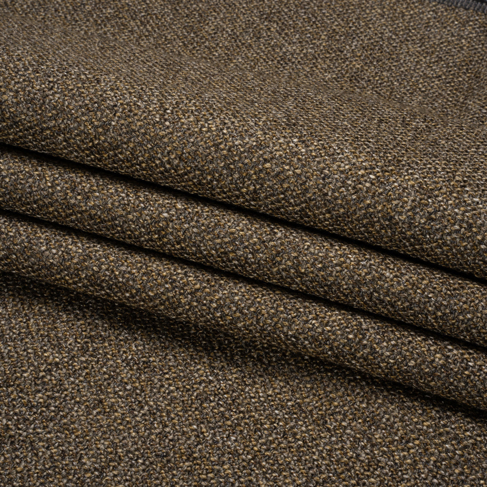 Upholstery Tweed with Latex Backing - Espresso - Wyverstone Collection Folded