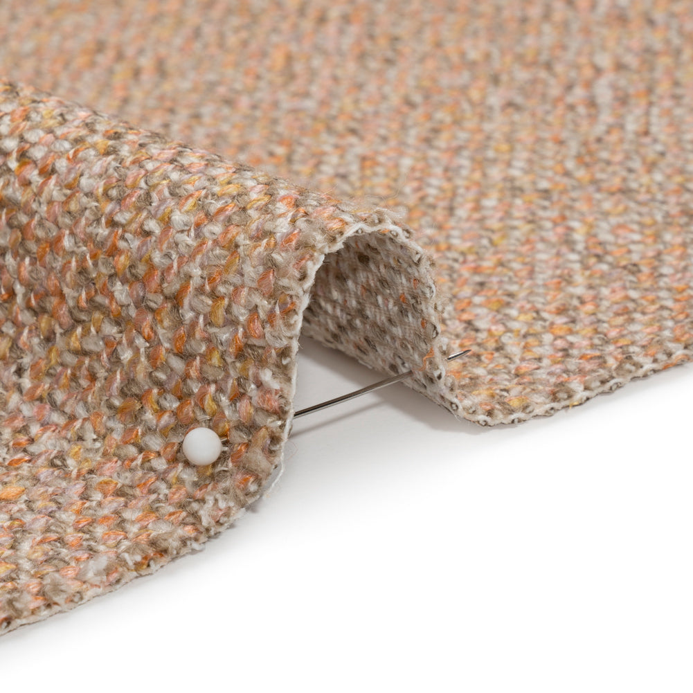 Upholstery Tweed with Latex Backing - Salmon - Wyverstone Collection Detail