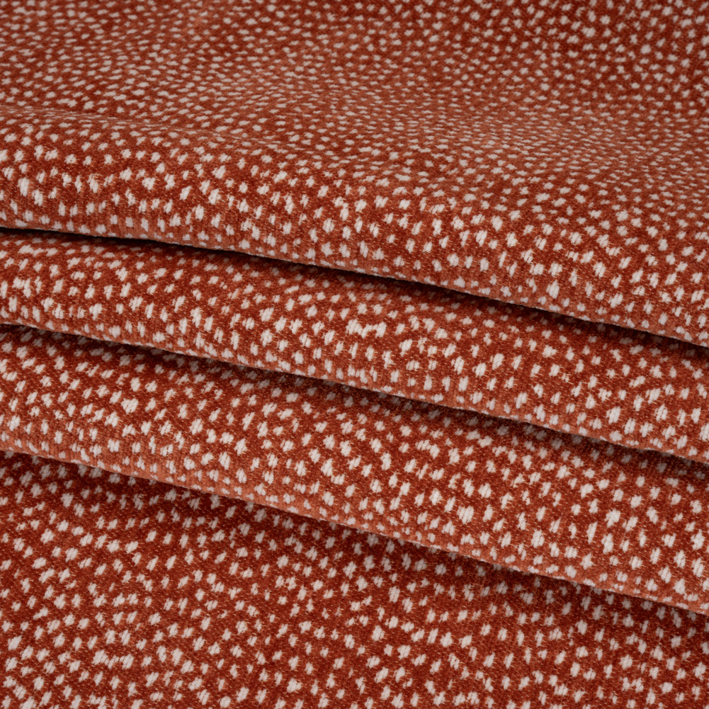 Upholstery Chenille - Blaze Spotted - Remus Collection Folded