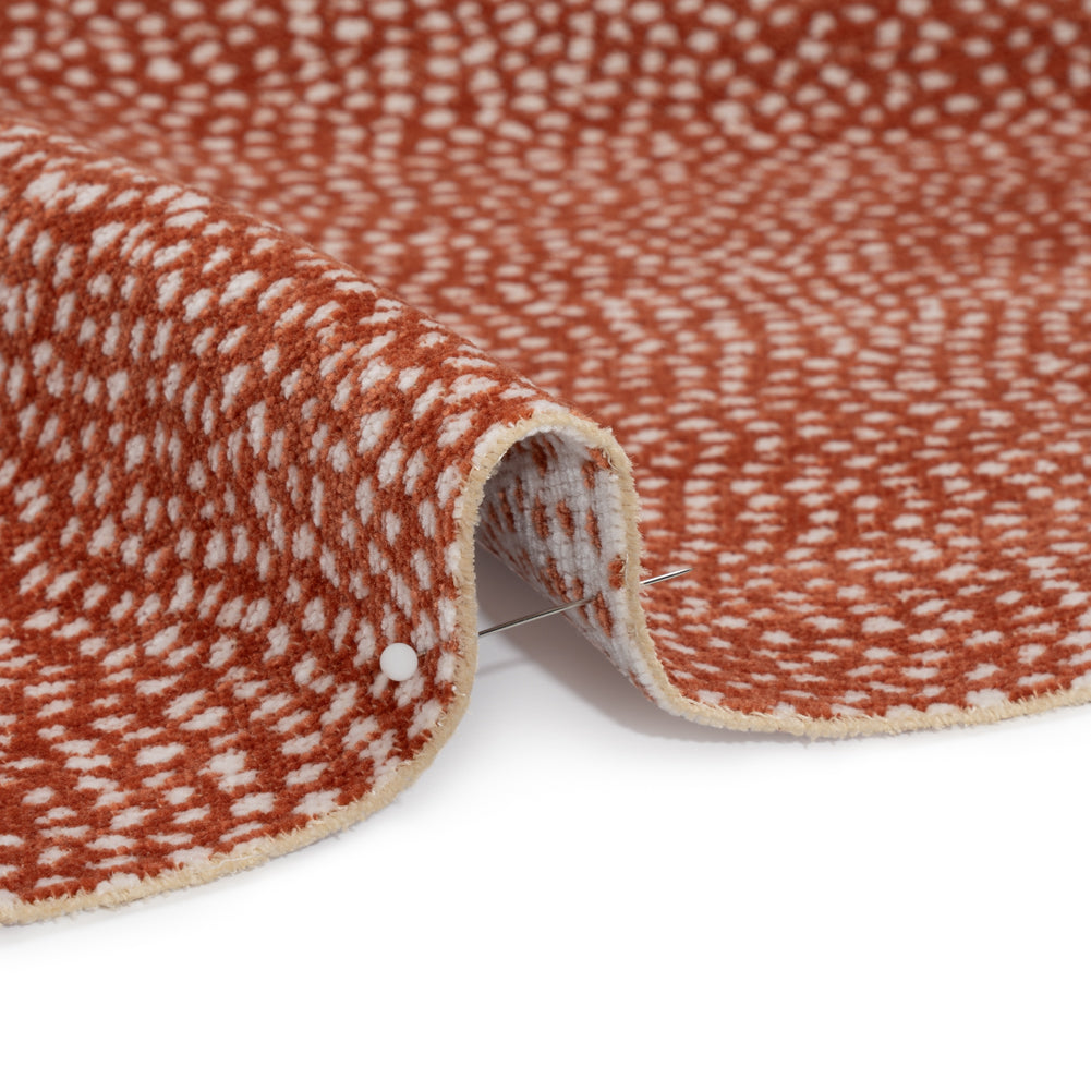 Upholstery Chenille - Blaze Spotted - Remus Collection Detail