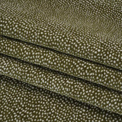 Upholstery Chenille - Dirty Martini Spotted - Remus Collection Folded