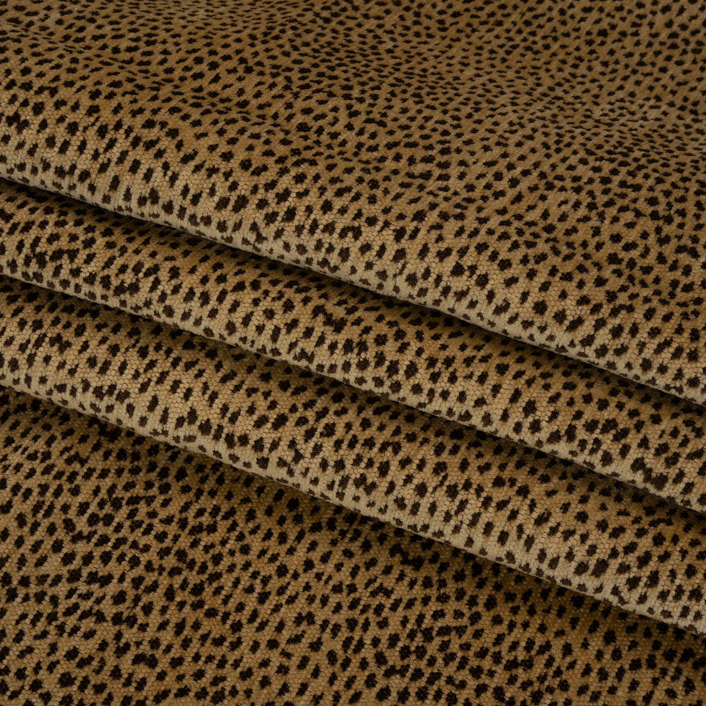Upholstery Chenille - Nugget Spotted - Remus Collection Folded