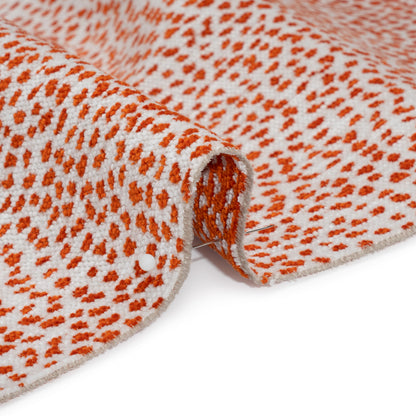 Upholstery Chenille - Orange Spotted - Remus Collection Detail