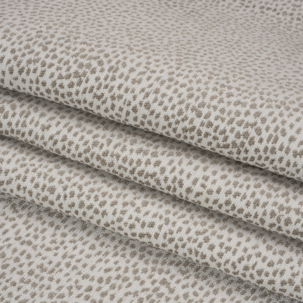 Upholstery Chenille - Sterling Spotted - Remus Collection Folded