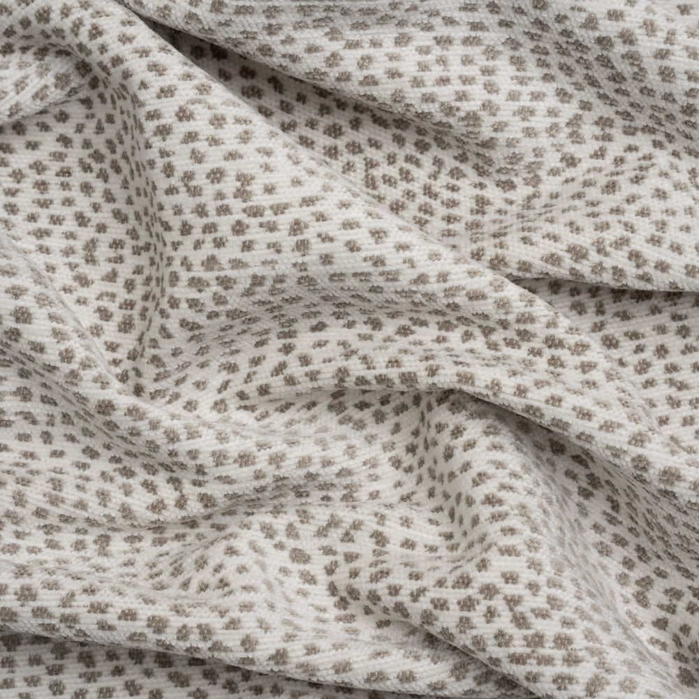 Upholstery Chenille - Sterling Spotted - Remus Collection