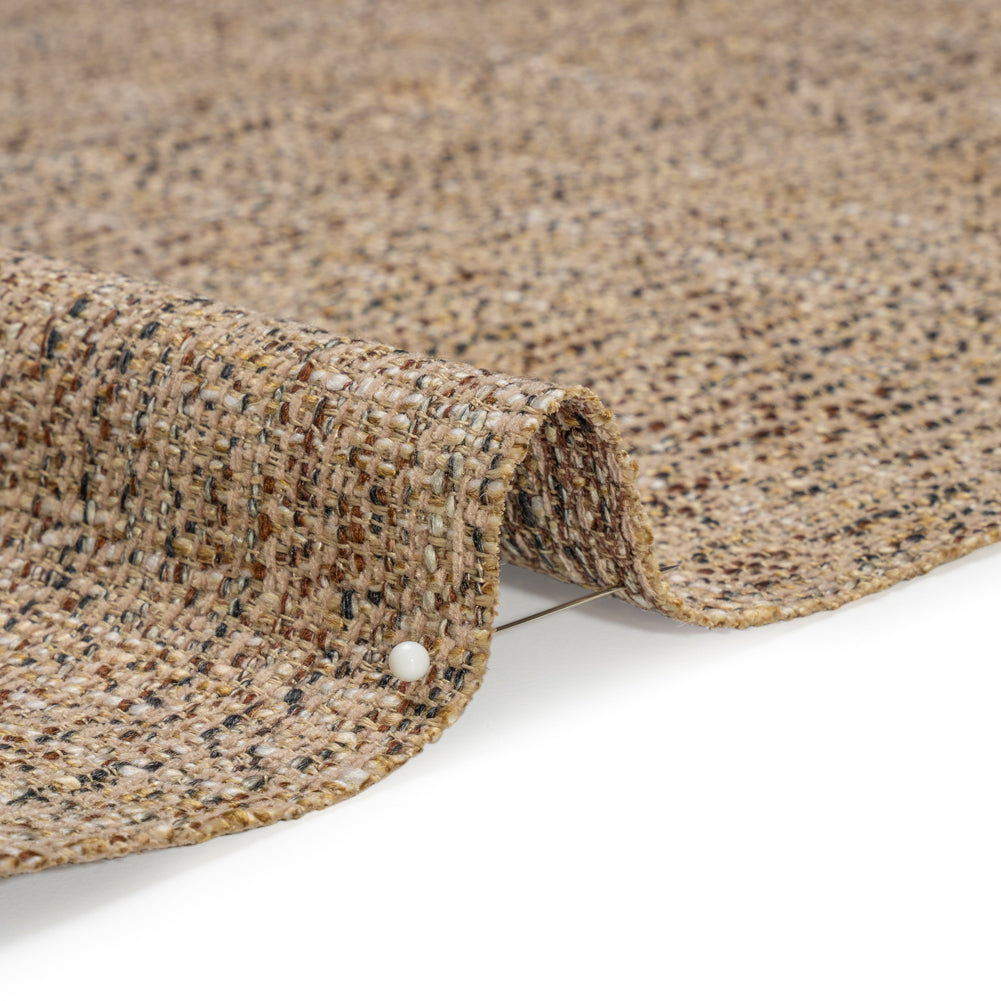 Tweed Upholstery Woven with Latex Backing - Stone - Heath Collection Detail