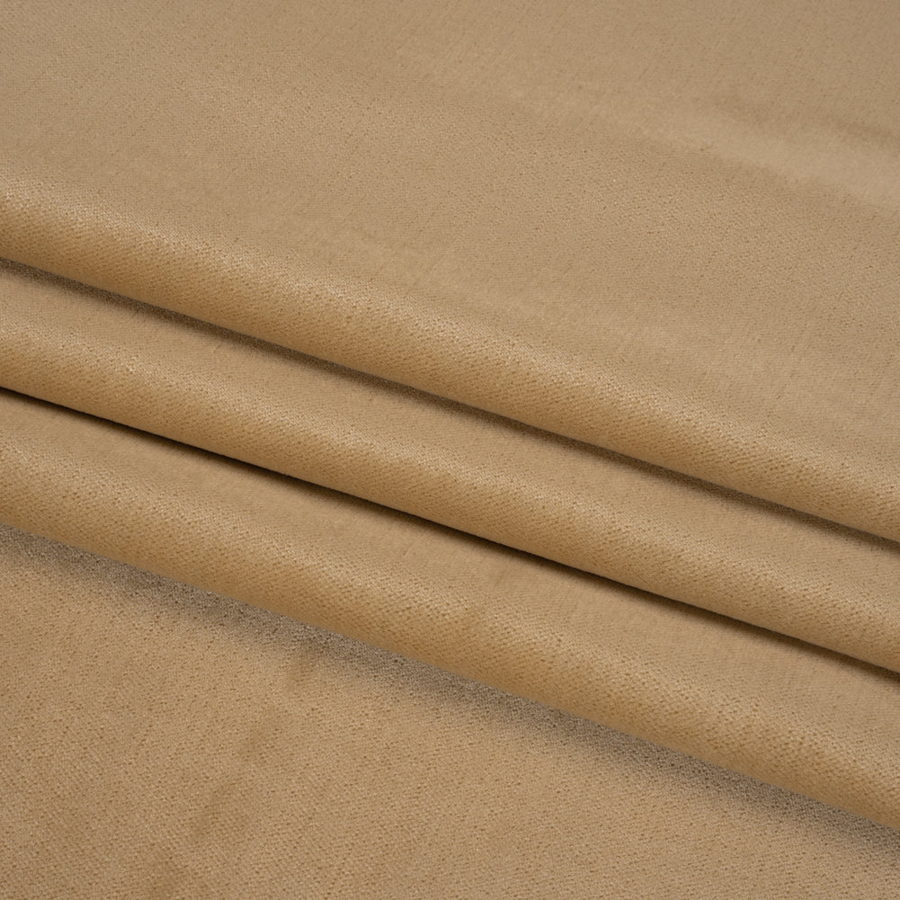 Low Pile Upholstery Velvet - Beige - Somerset Collection Folded