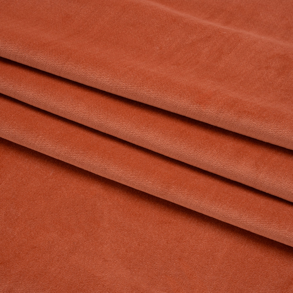 Low Pile Upholstery Velvet - Blaze - Somerset Collection Folded