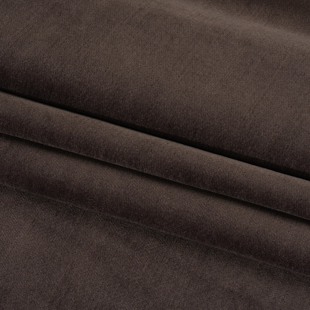 Low Pile Upholstery Velvet - Espresso - Somerset Collection Folded