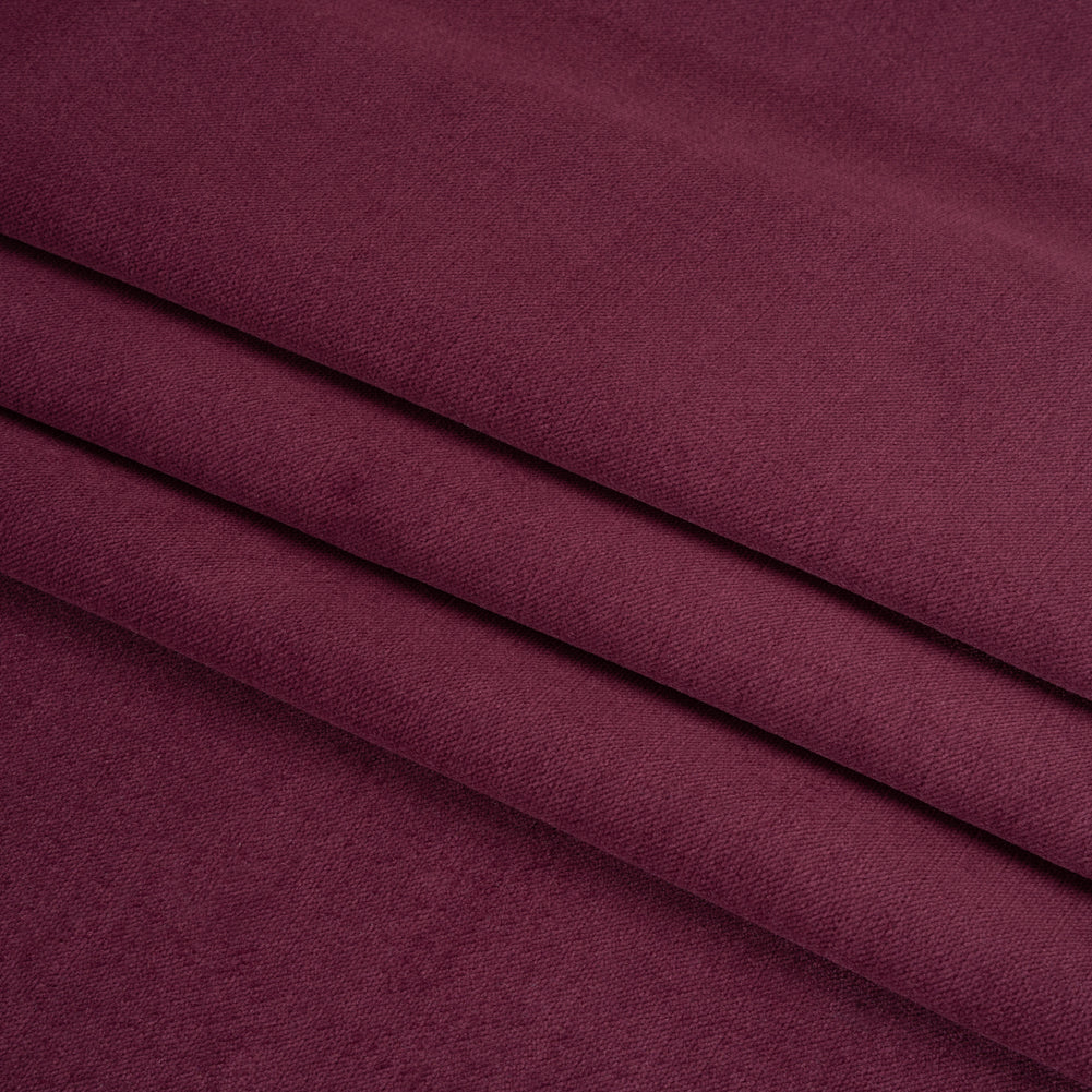 Low Pile Upholstery Velvet - Plum - Somerset Collection Folded