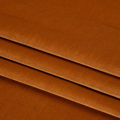 Low Pile Upholstery Velvet - Tangerine - Somerset Collection Folded