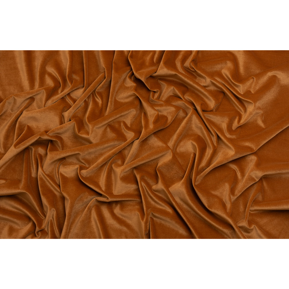 Low Pile Upholstery Velvet - Tangerine - Somerset Collection Full
