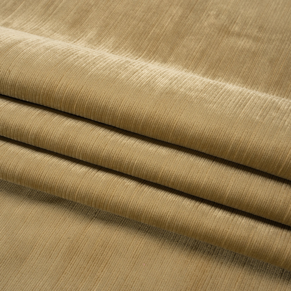 Plush Upholstery Corduroy - Perfect Taupe - Emerson Collection Folded