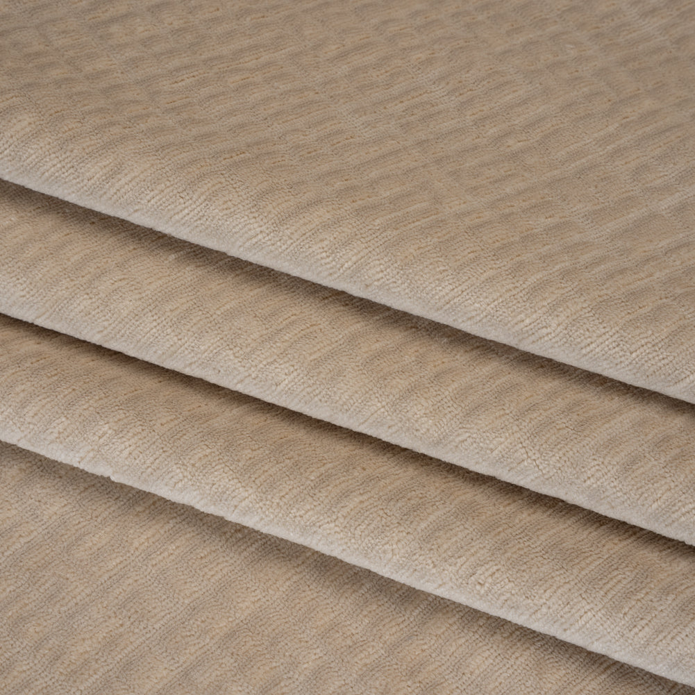 Polyester Upholstery Chenille - Birch Grid Texture - Carolina Collection - Folded