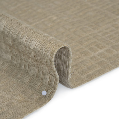 Polyester Upholstery Chenille - Fog Grid Texture - Carolina Collection