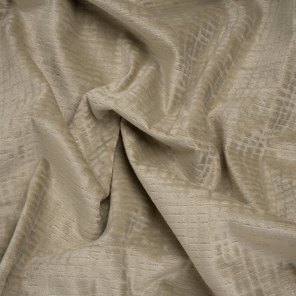 Polyester Upholstery Chenille - Fog Grid Texture - Carolina Collection