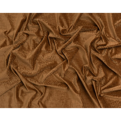 Polyester Upholstery Chenille - Ginger Grid Texture - Carolina Collection