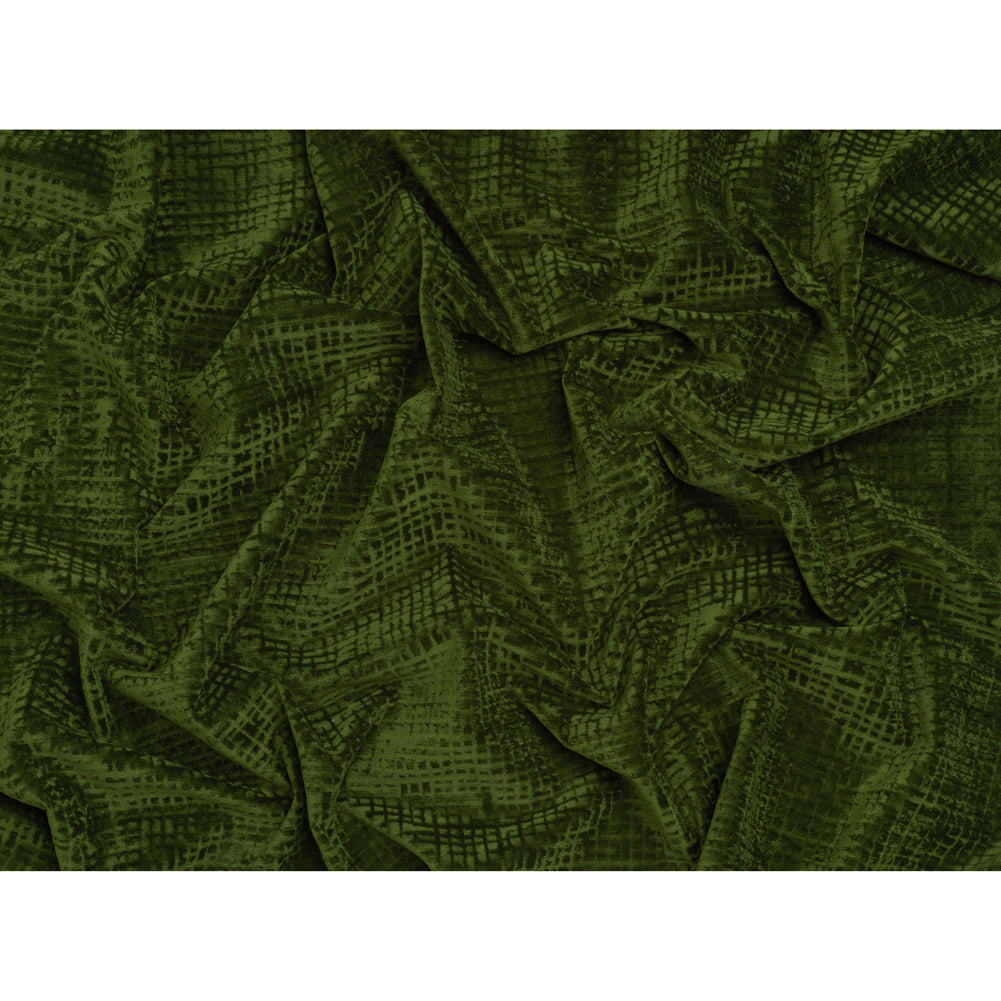 Polyester Upholstery Chenille - Shamrock Grid Texture - Carolina Collection - Full