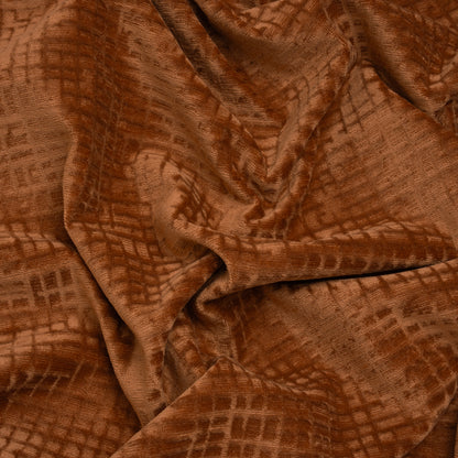 Polyester Upholstery Chenille - Spice Grid Texture - Carolina Collection