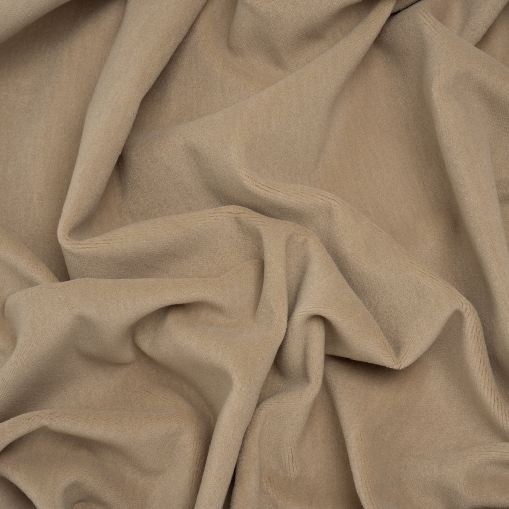 Wool and Cotton Upholstery Velveteen - Bisque - Dakota Collection