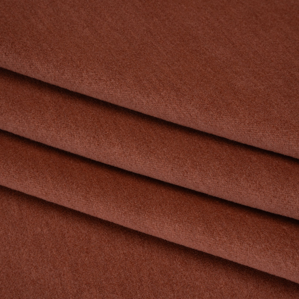 Wool and Cotton Upholstery Velveteen - Dusty Rose - Dakota Collection - Folded