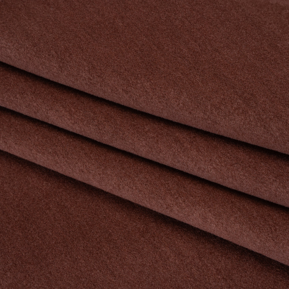 Wool and Cotton Upholstery Velveteen - Elderberry - Dakota Collection - Folded