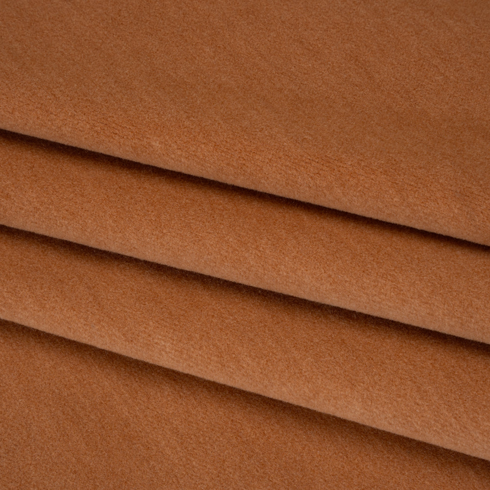 Wool and Cotton Upholstery Velveteen - Guava - Dakota Collection - Folded
